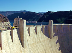 Hoover Dam is convenient to Kingman, AZ RV Parks - Tradewinds RV Park. Hoover Dam photo by Steve Moses.